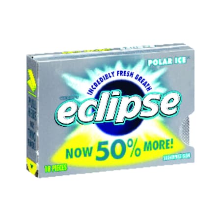 Eclipse Sugar Free Polar Ice Chewing Gum 18 pc 551191